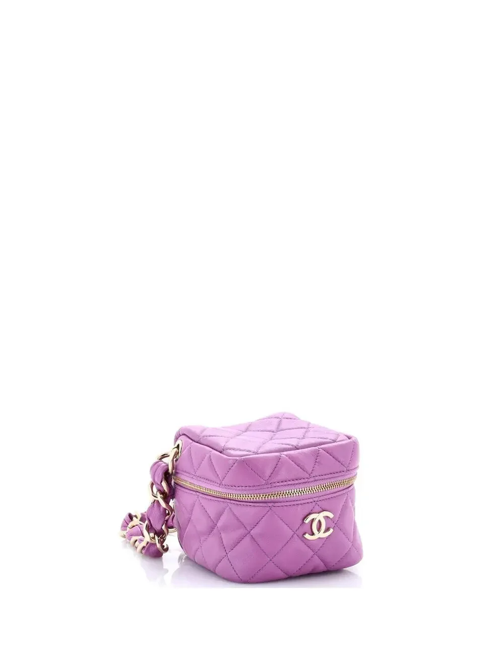 Chanel Cc Cube Zip Clutch With Chain #234719C20B